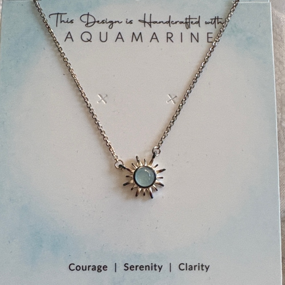 Aquamarine necklace by Dune